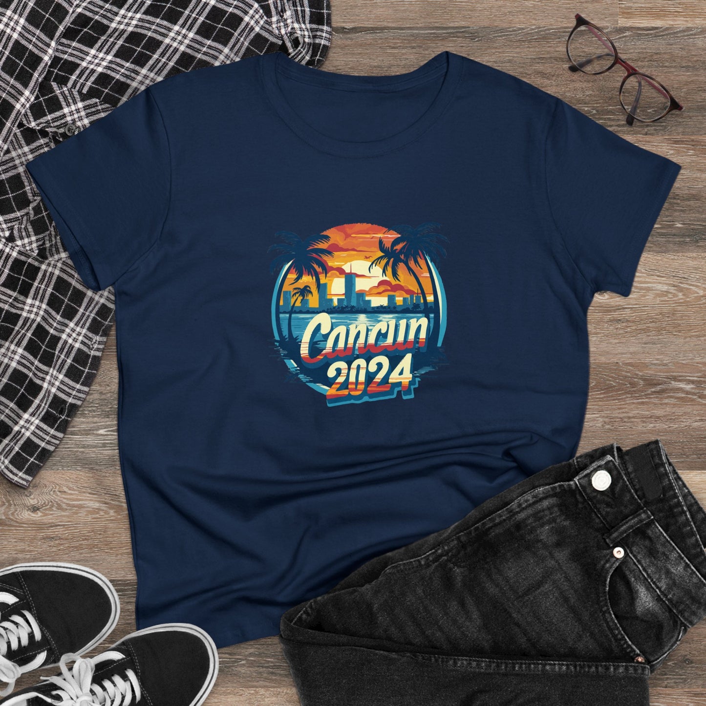 Cancun 2024 Women's Midweight Cotton Tee