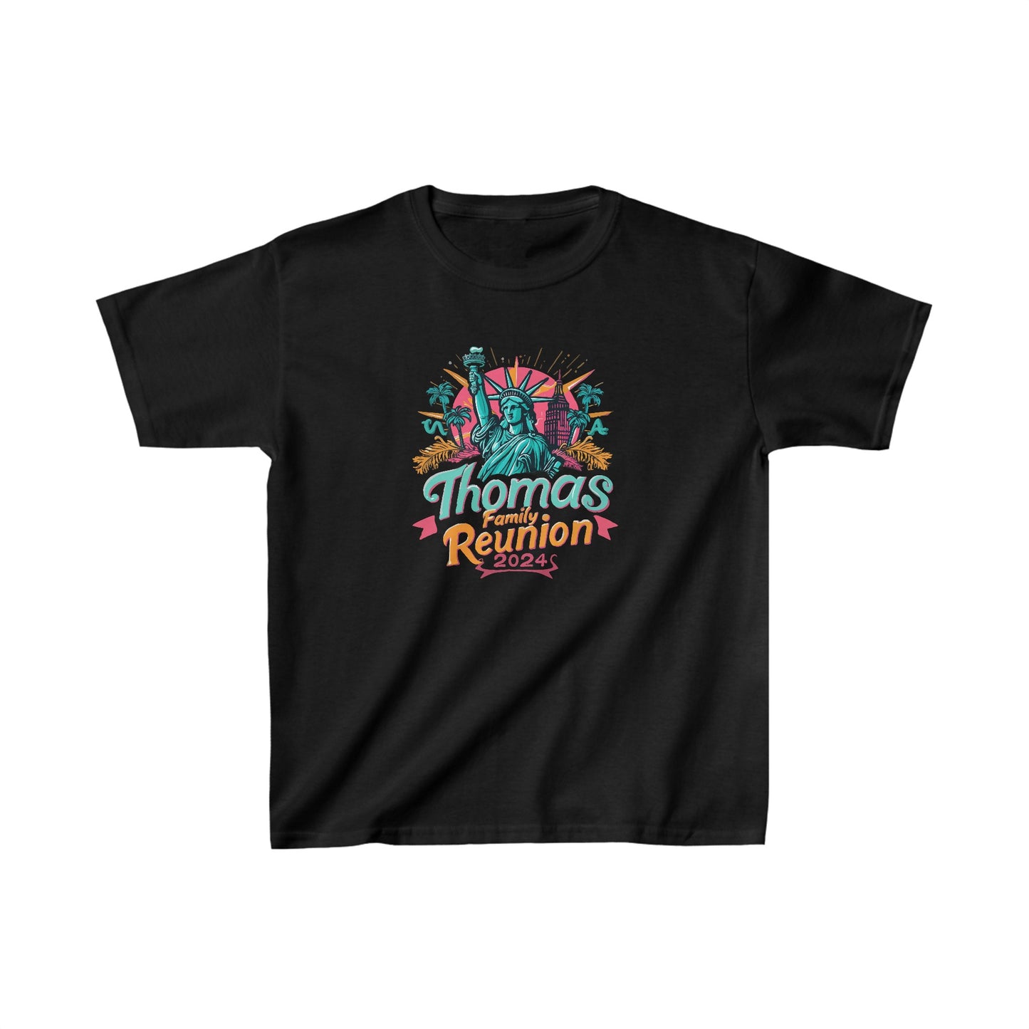 Thomas Family Reunion Large Print Kids Heavy Cotton™ Tee