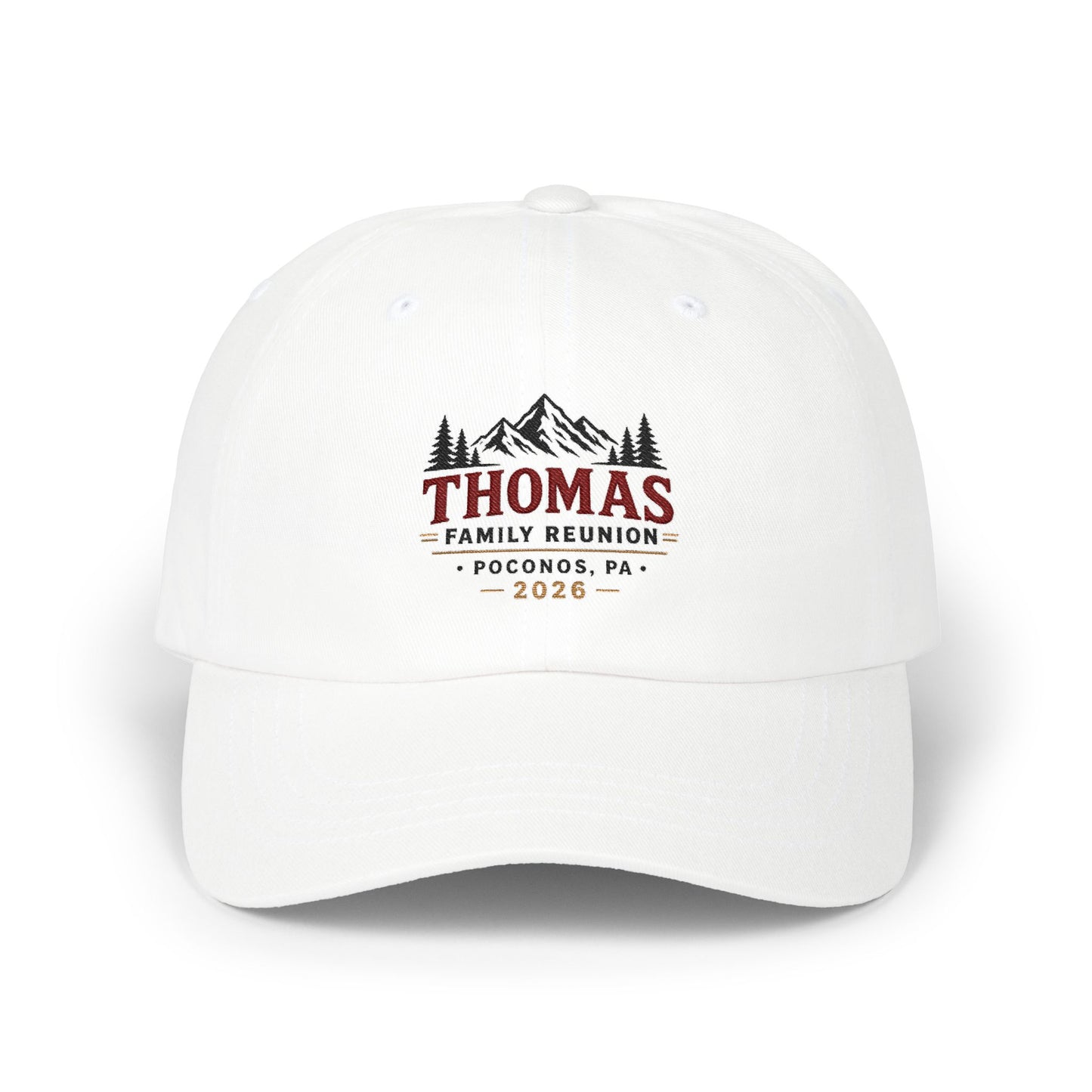 2026 Thomas  Family Reunion Vintage Patch Dad Cap
