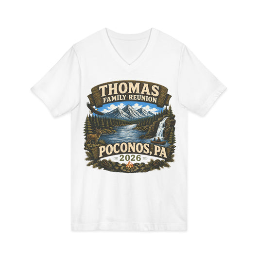 2026 Thomas Family Reunion V-Neck Tee